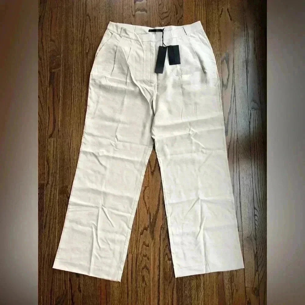 Jenni Kayne Women's 12 Jones Trousers in Tan - BRAND NEW W/TAGS! - Picture 4 of 14
